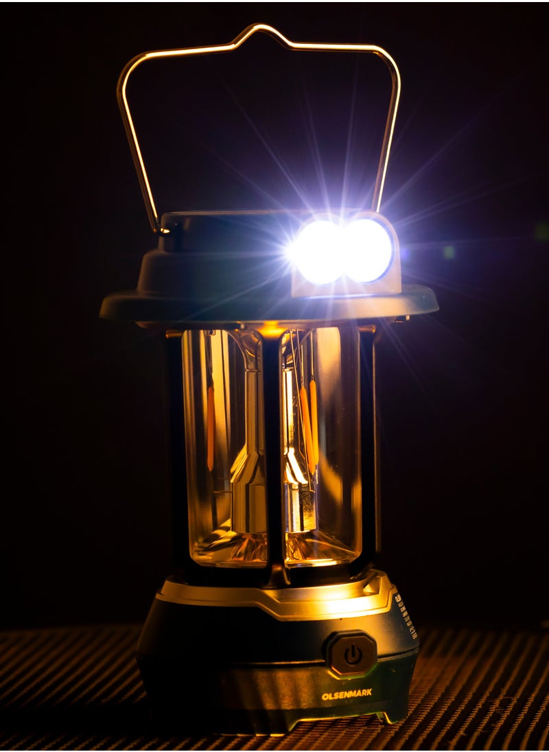 Olsermark - Olsenmark LED Emergency Lantern with Solar OME2824, 7 Hours Working, Compact, Portable and Light Weight Design - Image 1
