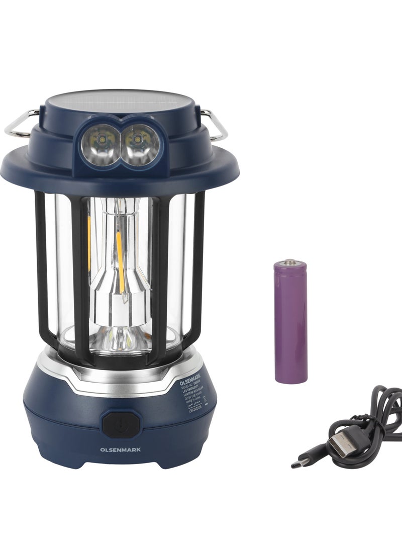 Olsermark Olsenmark LED Emergency Lantern with Solar OME2824, 7 Hours Working, Compact, Portable and Light Weight Design  - Image 2