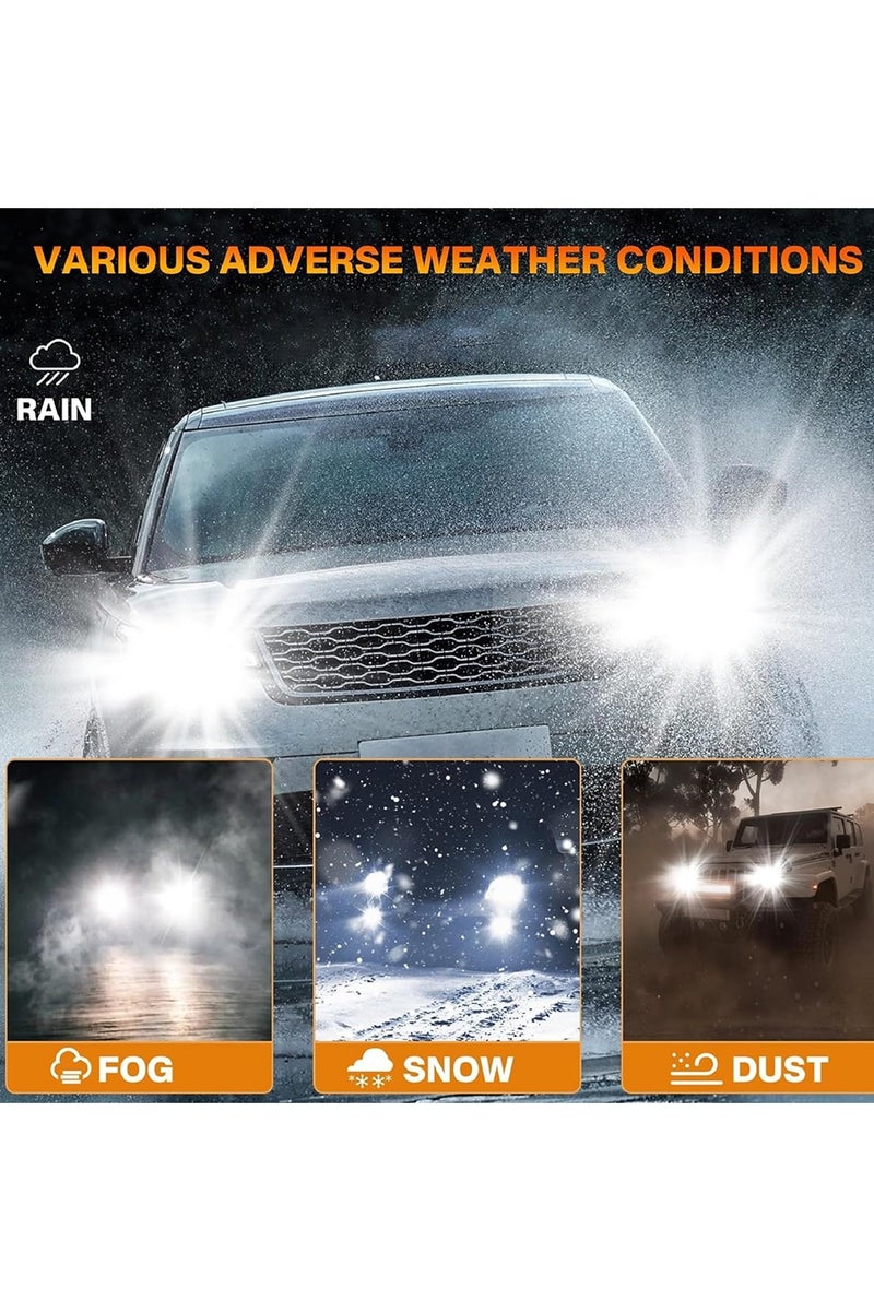 Toby's Toby’s F1-ULTRA D1 – 35W LED Headlight with 3500LM Brightness for Unmatched Clarity and All-Weather Performance in Fog, Snow, and Dust - Image 5