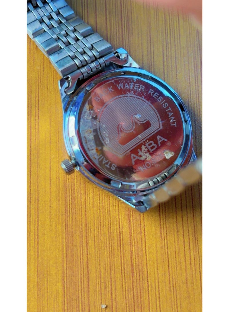 ALBA Quartz Men's Stainless Steel Wrist Watch – Silver Dial with Day & Date Display (Pre-Owned, Like Brand New Condition) - Image 3