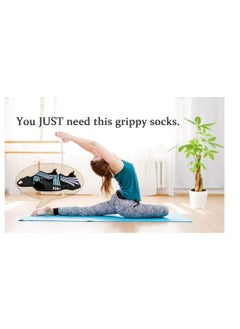 Generic 3 Pairs Women Toeless Yoga Shoes Soft Anti-Slip Silicone Sole Ballet Dance Pilates Socks,Yoga Shoes Soft Sole Non-Slip Pilates Shoes (Black,Green,Pink)  - Image 4