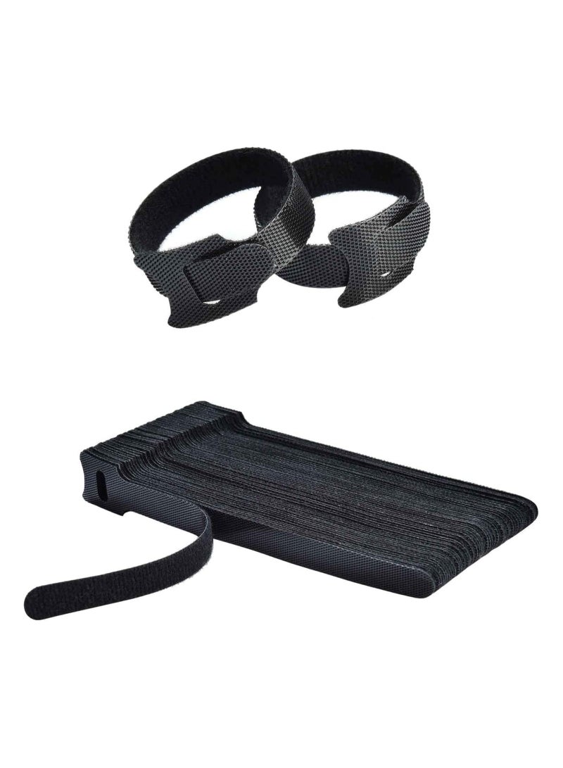 general 50PC Cable Ties Reusable - Cable Ties Multi-Purpose Tie Wrap Fastening Tape for Headphones - Image 1