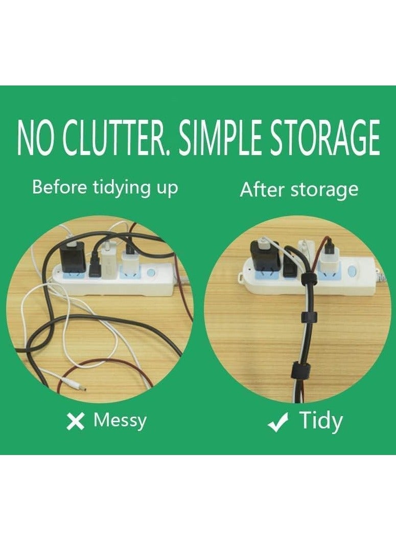 general 50PC Cable Ties Reusable - Cable Ties Multi-Purpose Tie Wrap Fastening Tape for Headphones - Image 5