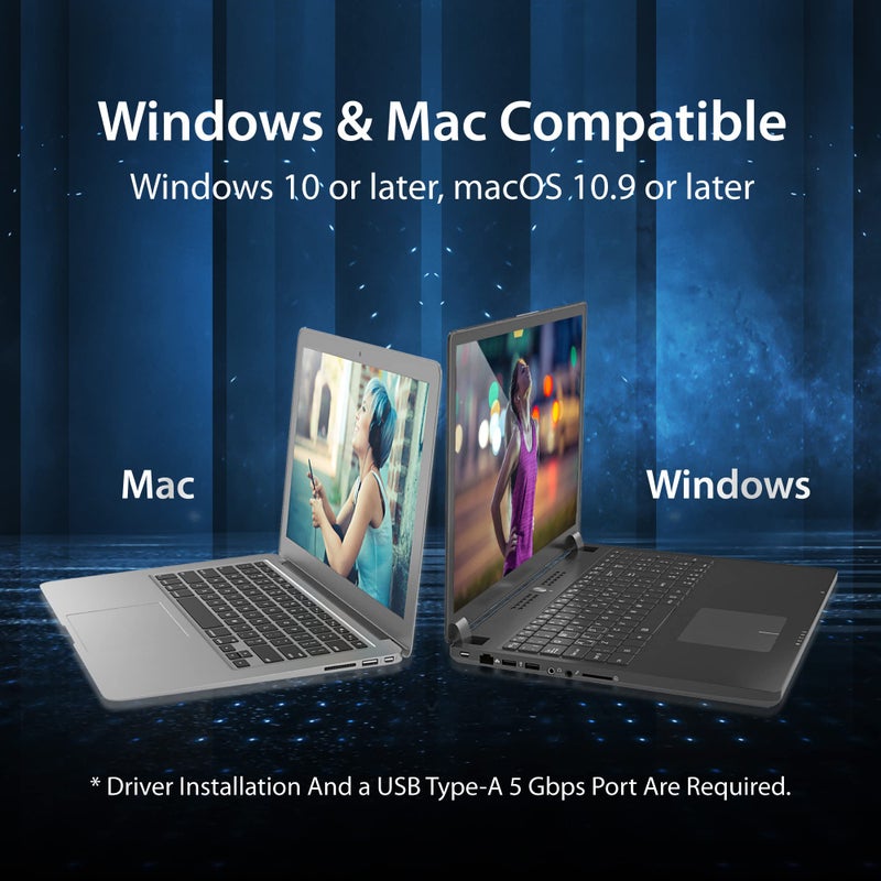 j5create USB 3.0 to 4K HDMI Display Adapter USB 3.0 Male Type-A Connector | HDMI Female Connector | 4K UHD | Resolution Up to 3840 x 2160 @ 30 Hz | Aluminum Housing (JUA354) - Image 5