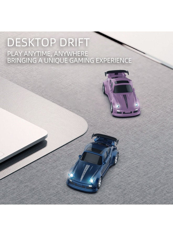 Loquat Toys 1:64 Four-wheel Drive Rc Remote Control Car 2.4G Desktop Pocket Mini Simulation Drift Car Lights Wholesale-Colour:Fqd23 Pink 911 - Image 5