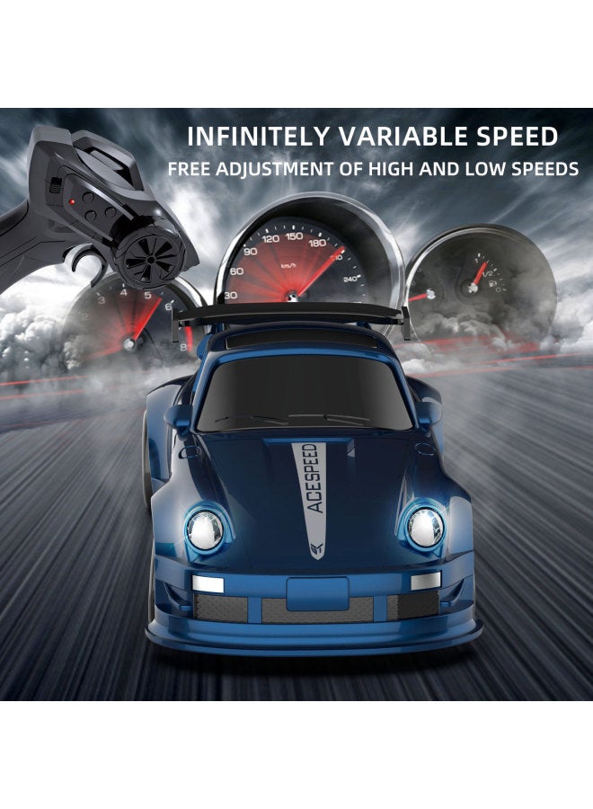 Loquat Toys 1:64 Four-wheel Drive Rc Remote Control Car 2.4G Desktop Pocket Mini Simulation Drift Car Lights Wholesale-Colour:Fqd23 Pink 911 - Image 3