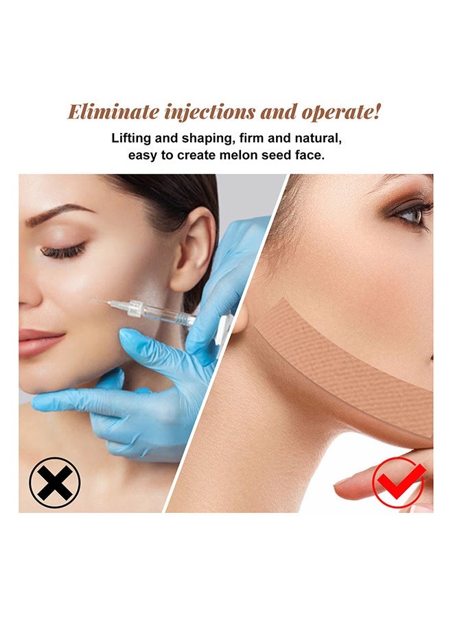 EELHOE - Facial Myofascial Lift Tape Face Lift Stickers, Face Toning Tape Anti Freeze Anti Wrinkle Belts Patche, Neck Lift Tape Unisex For Firming and Tightening 2.5cm*5m - Image 1