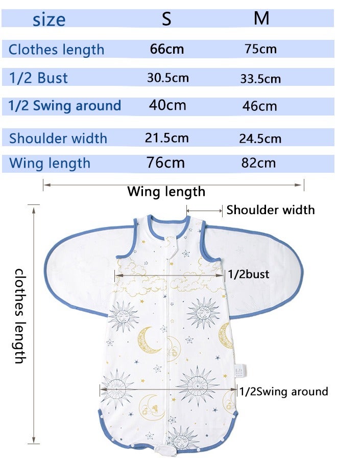 Bebiland Baby Sleep Sack, 6-12 Months Unisex Sleeping Bag for Babies and Toddlers, Zipper Toddler Sleeping Sack, Baby Infant Wearable Blanket, Comfy Soft Lightweight Adjustable Swaddle Sleepsack (M)  - Image 2