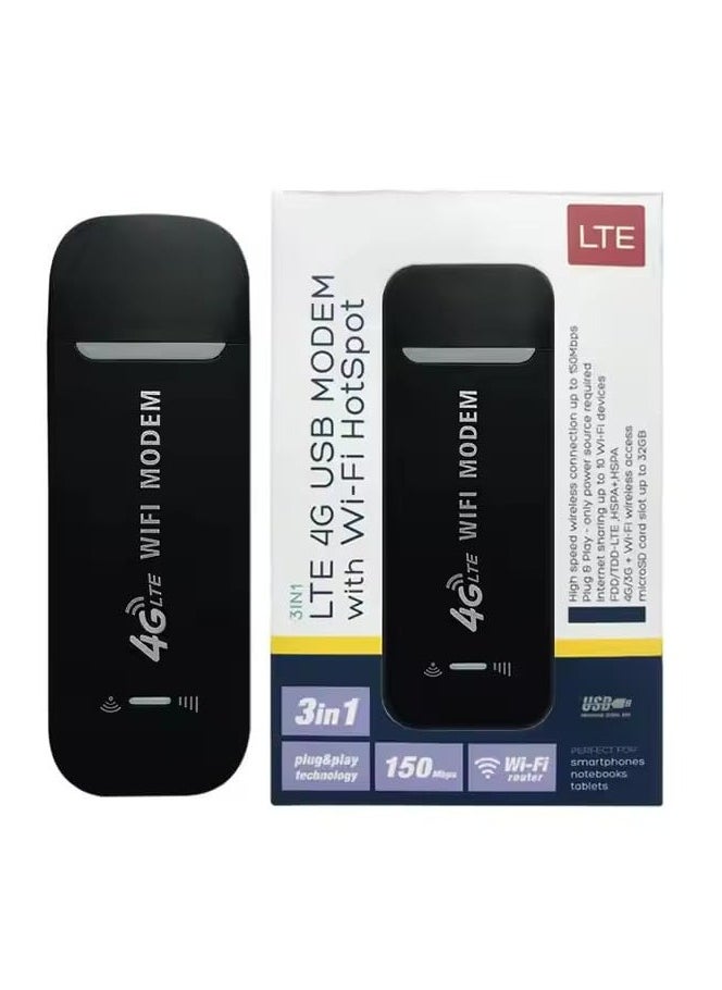 Generic 4G LTE USB Modem, High Speed Mobile Hotspot Router with SIM Card Slot, Plug and Play, Portable Small Travel Hotspot for Europe Russia Middle East Africa  - Image 2
