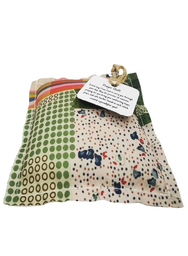 RONDURE Prayer Quilt with Cross Inside Mini Pocket Prayer Quilt Squares with Poem Patches Scripture Handmade in Malaysia, Religious Christian Gifts for Women Mother's Day Sympathy Pastor Appreciation Gifts - Image 3