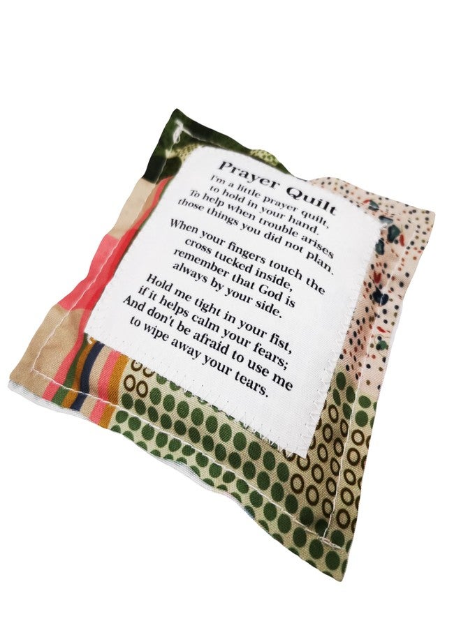 RONDURE Prayer Quilt with Cross Inside Mini Pocket Prayer Quilt Squares with Poem Patches Scripture Handmade in Malaysia, Religious Christian Gifts for Women Mother's Day Sympathy Pastor Appreciation Gifts - Image 4