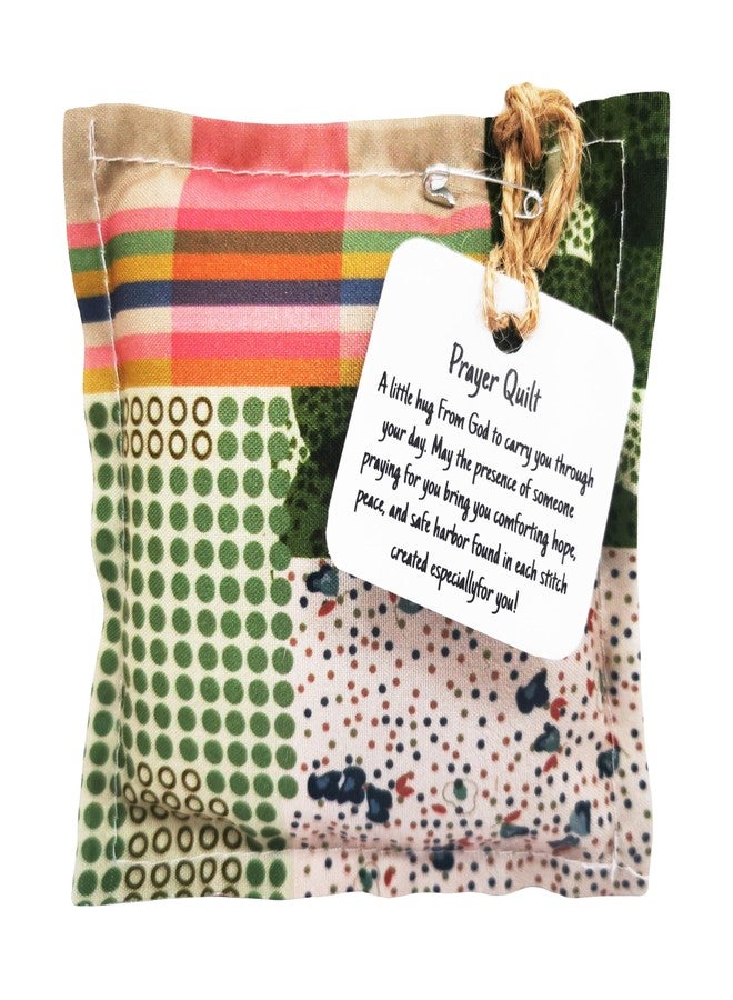 RONDURE Prayer Quilt with Cross Inside Mini Pocket Prayer Quilt Squares with Poem Patches Scripture Handmade in Malaysia, Religious Christian Gifts for Women Mother's Day Sympathy Pastor Appreciation Gifts - Image 5