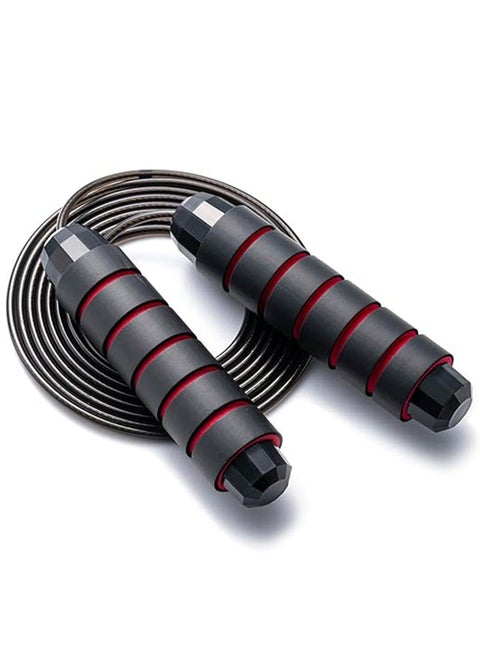 Adjustable Speed Heavy Weighted Steel Wire Exercise Skipping Jump Rope, PVC Weighted Speed Exercise Jump Rope Breathing Handle 360 Degree Rotation