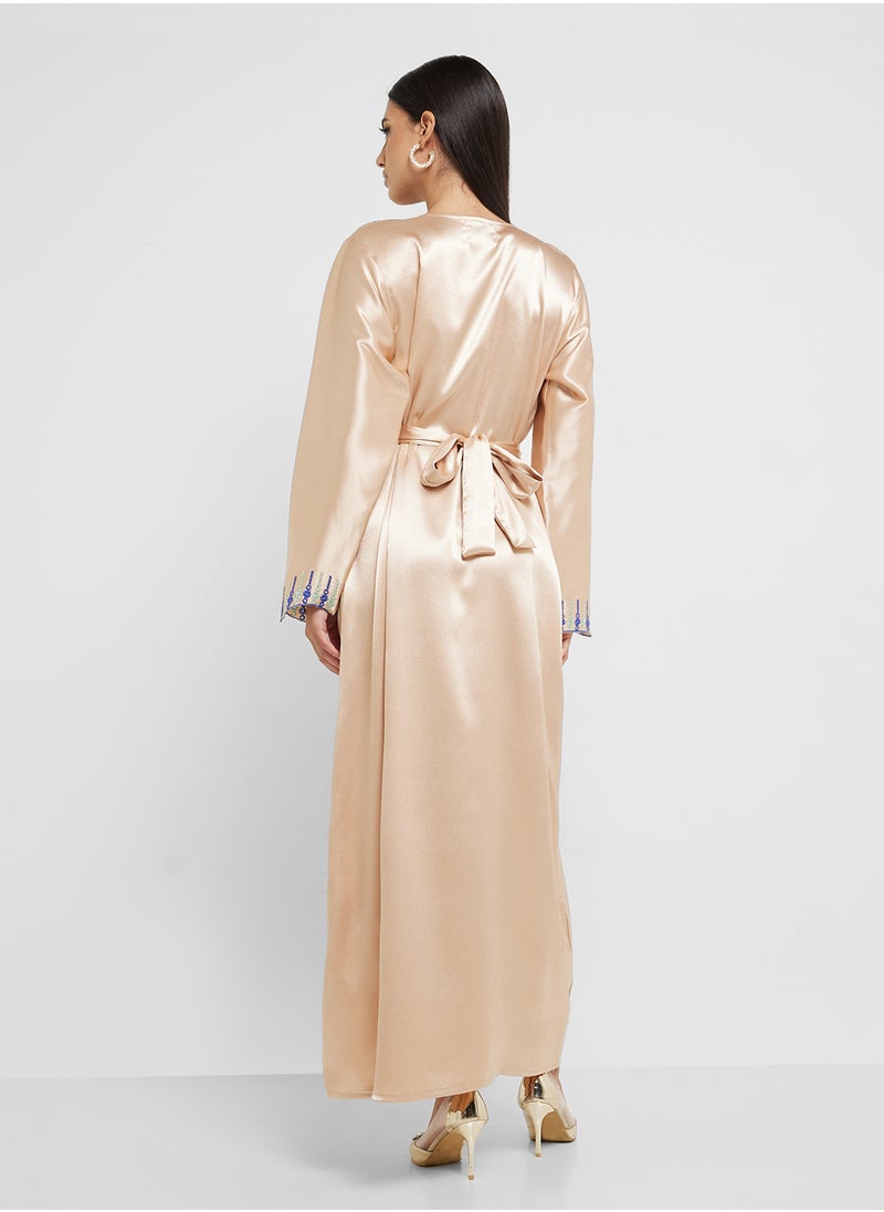 hayas closet Emroidered Belted Jalabiya  - Image 2