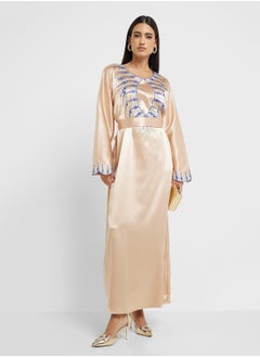 hayas closet Emroidered Belted Jalabiya  - Image 1