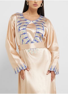 hayas closet Emroidered Belted Jalabiya  - Image 3