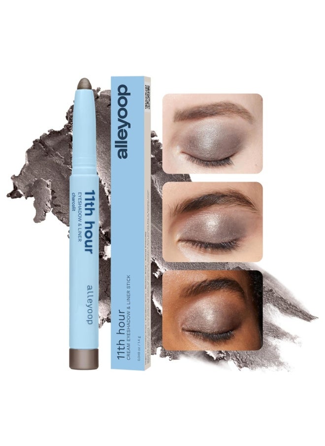 ALLEYOOP ALLEYOOP 11th Hour Cream Eye Shadow Sticks - Charcolit (Shimmer) - Award-winning Eyeshadow Stick - Smudge-Proof and Crease Proof for Over 11 Hours - Easy-To-Apply and Compact for Travel, 0.05 Oz  - Image 5