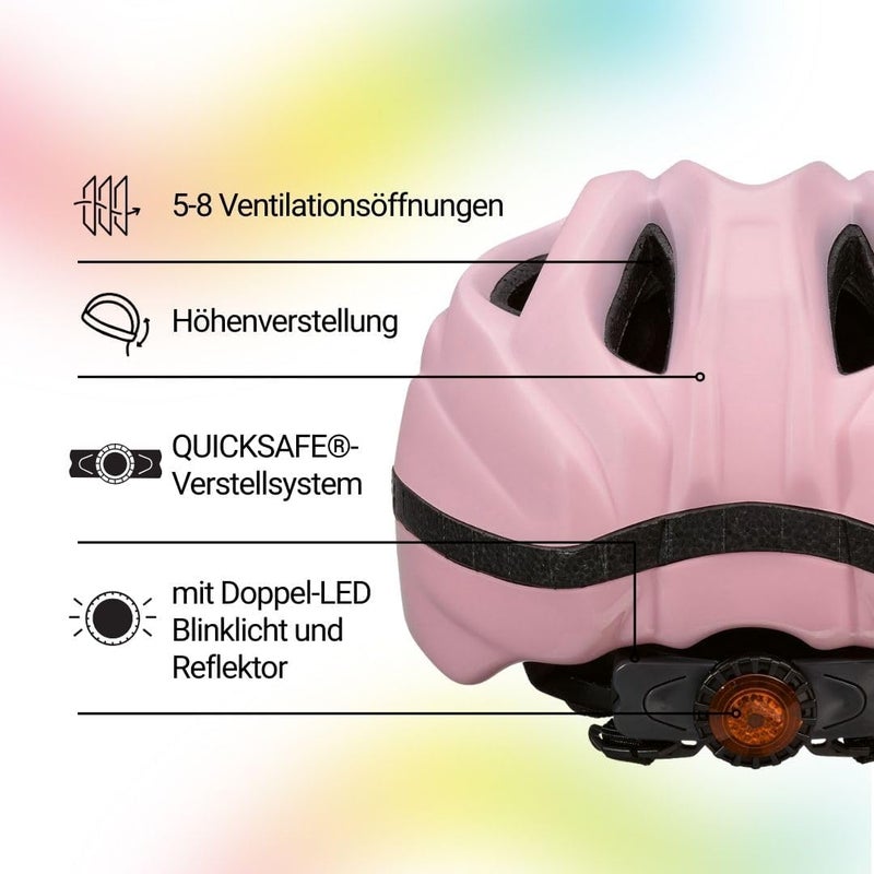 KED Meggy II Trend 2024 Kids Bicycle Helmet with LED Light - Made in Germany - Image 3