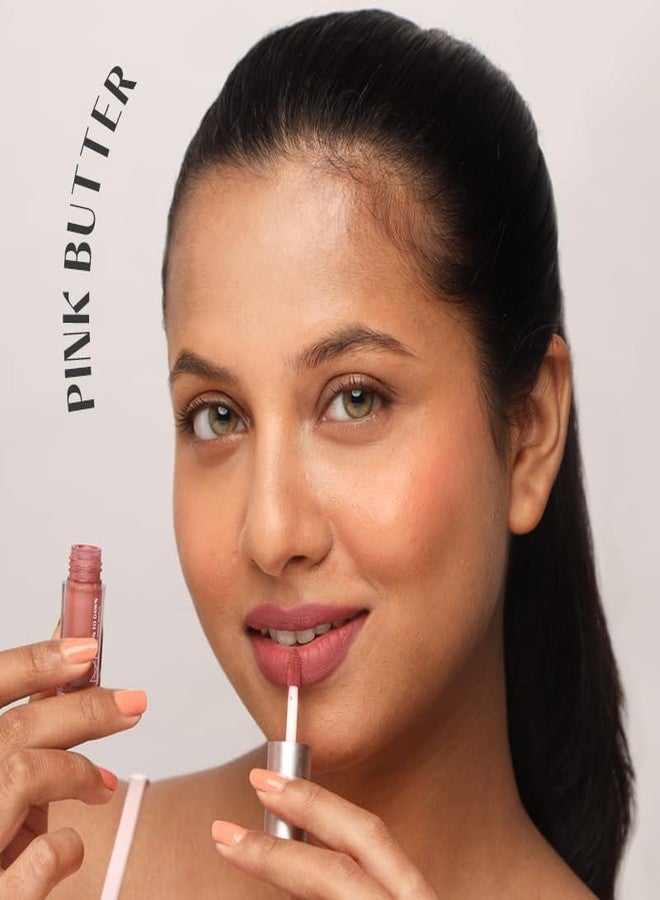 House Of Makeup Matte Liquid Lipstick MINIS with Hyaluronic Acid & Vitamin E | Long Lasting, Smudgeproof | Non-cakey, Non-drying | 2 ml | Pink Butter - Image 3