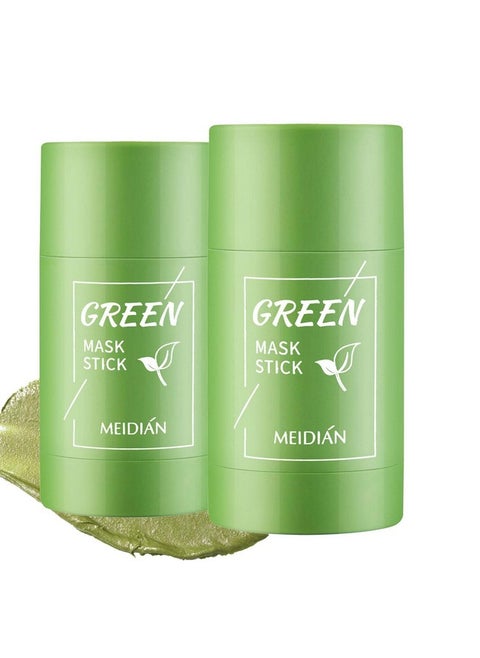 2Pcs Green Tea Mask Stick For Face Moisturizing Green Mask Stick With Green Tea Extractdeep Pore Cleansingoil Controlremoves Blackheads Hydrating Green Face Mask Stick For All Skin Types