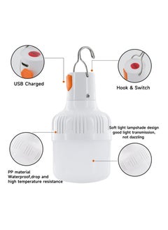 Generic Rechargeable LED Lamp Bulb - 60W Brightness for Camping, Fishing, and Emergencies!  - Image 3