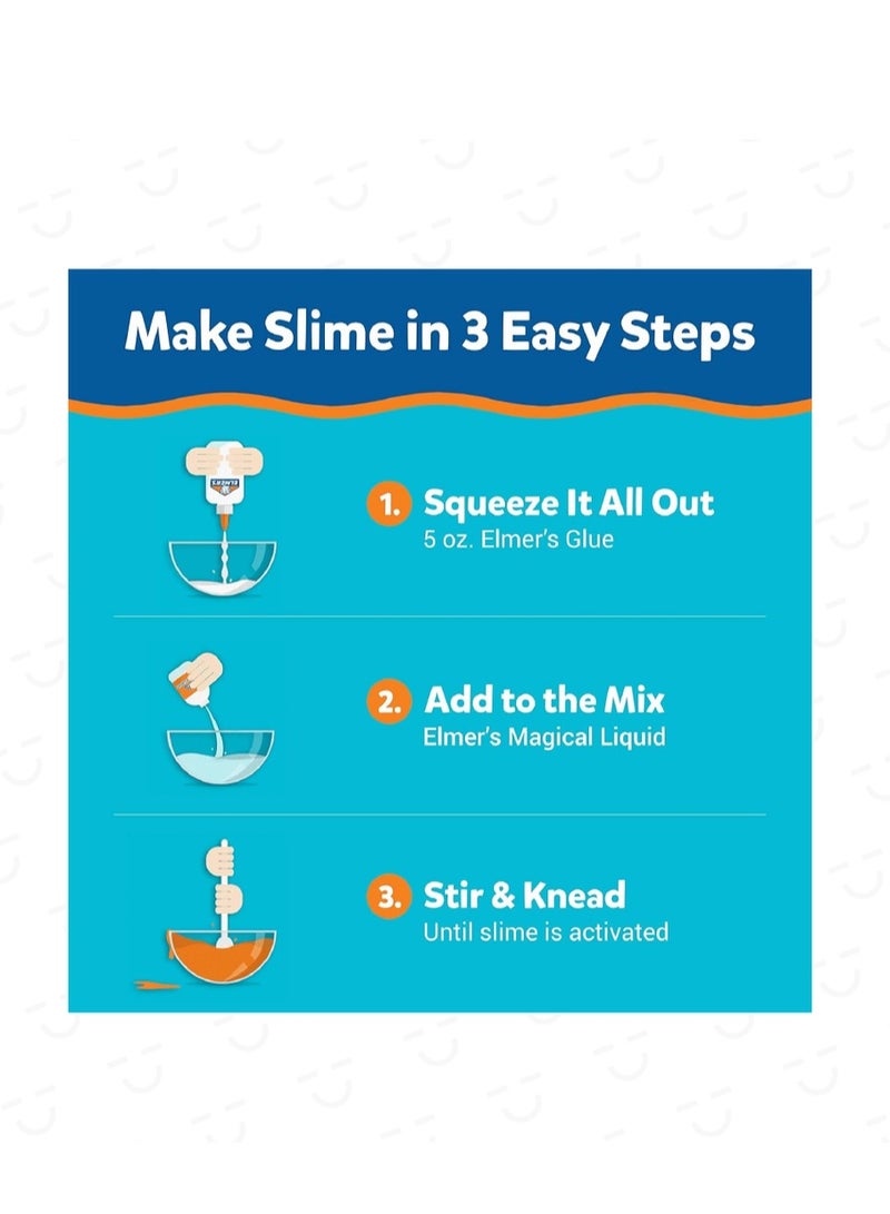 Elmers 4-Piece Glow In The Dark Slime Kit Multicolour - Image 3