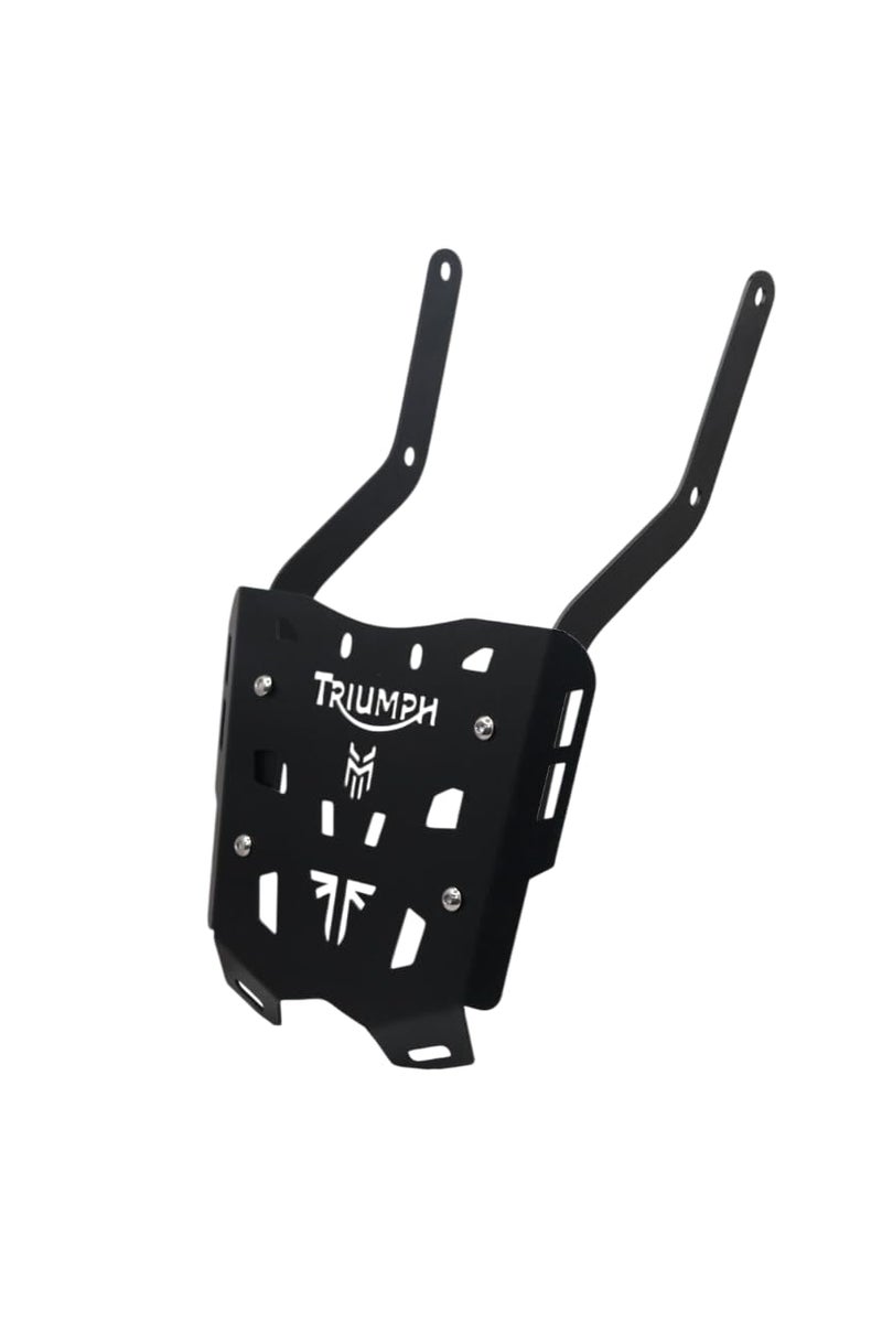 MILACHIN Triumph Speed 400 Motorcycle Protection Combo Kit 8-Piece Set Finish Black and Silver, Includes Back Carrier, Both Side Footrest, Sump Guard Easy Install for TriumphH Speed 400. - Image 5