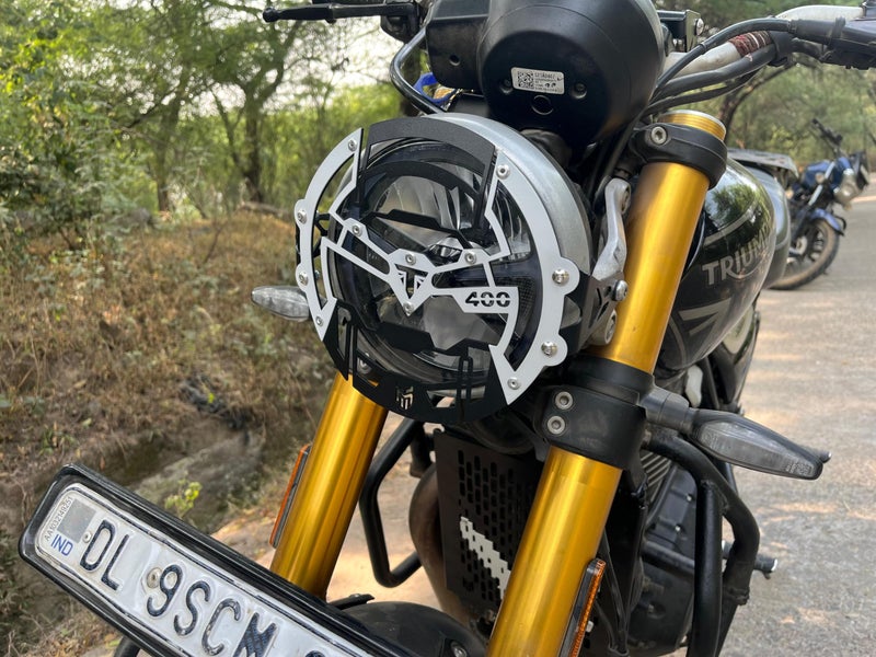 MILACHIN Triumph Speed 400 Motorcycle Protection Combo Kit 8-Piece Set Finish Black and Silver, Includes Back Carrier, Both Side Footrest, Sump Guard Easy Install for TriumphH Speed 400. - Image 3