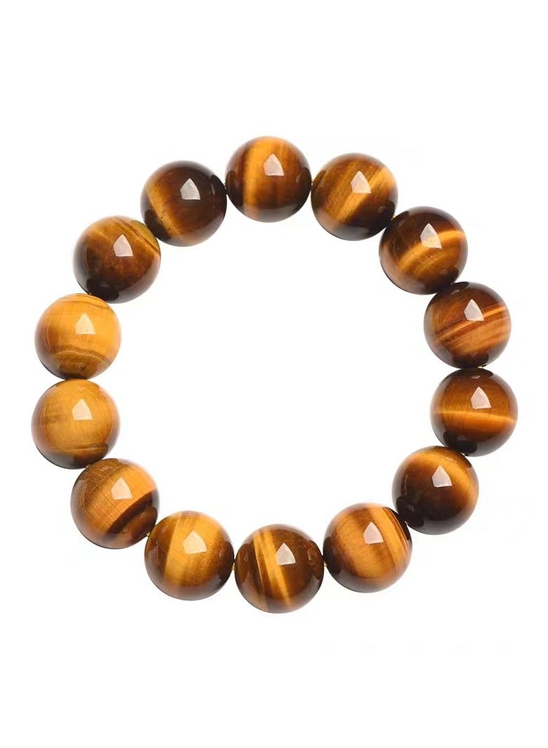 Tiger eye stone bracelet, unisex beaded bracelet, blessing bracelet, brings good luck, health, courage and strength  - Image 3