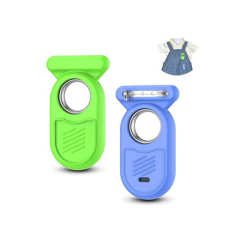 Barakah حزمة 2 من حافظة علامة ذكية 2 مع دبوس أمان مخفي متوافقة مع سامسونج جالاكسي سمارت تاج 2، غلاف سيليكون كامل لسمارت تاج 2 مع مشبك بروش للملابس وحقيبة الظهر والحيوانات الأليفة - Image 1