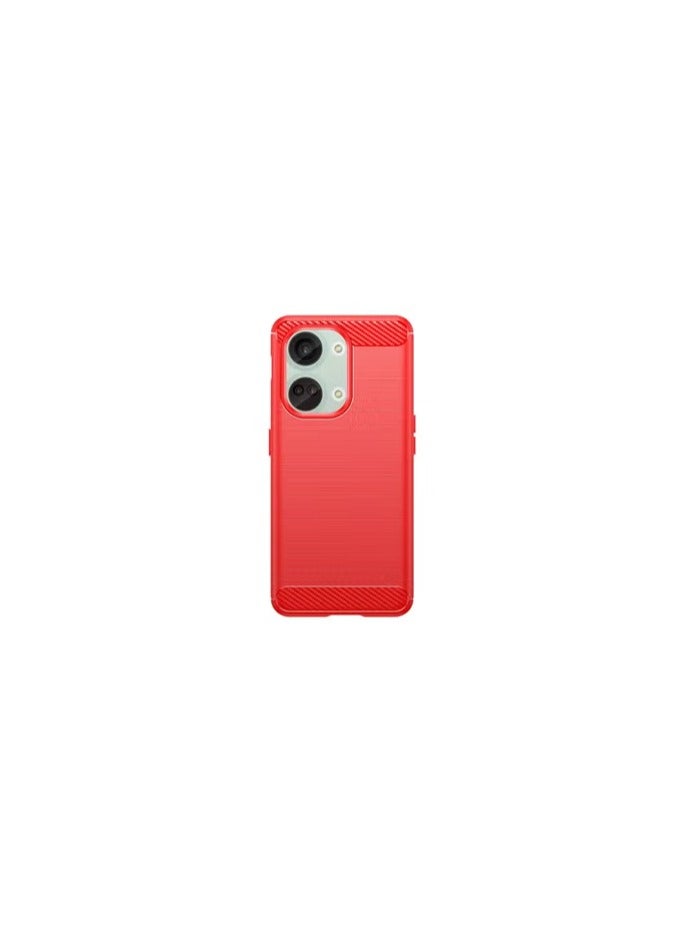 CATANES OnePlus Nord 3 Case Cover Soft TPU Bumper Protective Back Case Red - Image 1