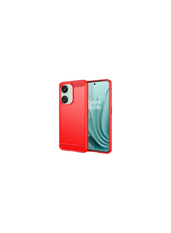 CATANES OnePlus Nord 3 Case Cover Soft TPU Bumper Protective Back Case Red - Image 2