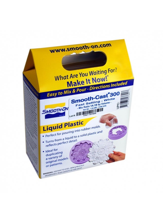 Smooth-On Smooth-Cast 300 - Bright White, Ultra Low Viscosity Liquid Plastic - Pint Unit  - Image 2