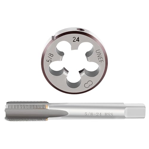 AUTOKAY New HSS 5/8"-24 UNEF Right Hand Thread Tap and Die Set (5/8x24) RH - Image 1