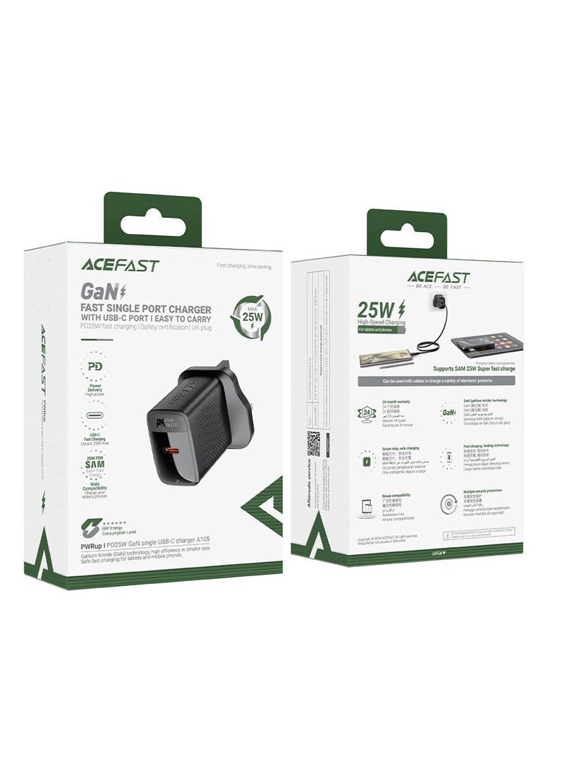 ACEFAST Fast Charge Wall Charger A105 PD25W GaN 1xUSB-C - Image 2