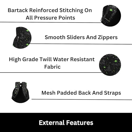 HYDER 35L Zippy Latest And Trendy Stylish Waterproof College/Casual/School Bag/Backpack For Kids, Boys, Girls, Men And Women | Best Bags For Everyday Use (Black) - Image 4