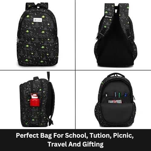 HYDER 35L Zippy Latest And Trendy Stylish Waterproof College/Casual/School Bag/Backpack For Kids, Boys, Girls, Men And Women | Best Bags For Everyday Use (Black) - Image 2