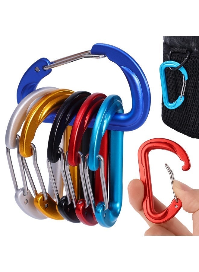 (Random color)Aluminum Alloy Spring Buckle Clip Lightweight Fast Fading Proof for Backpack Keychain Suitcase Water Bottle Outdoor Hiking 5/1pc - Image 1