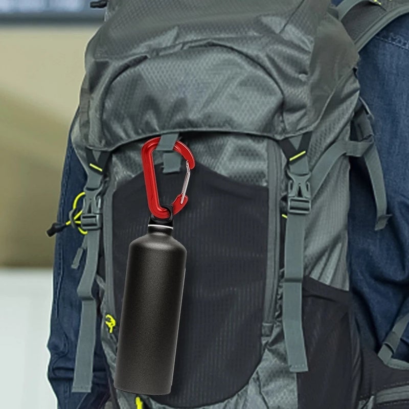 (Random color)Aluminum Alloy Spring Buckle Clip Lightweight Fast Fading Proof for Backpack Keychain Suitcase Water Bottle Outdoor Hiking 5/1pc - Image 4