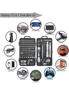 CHESTON Cheston 110Piece Screwdriver and Nut Driver Bit Set Professional MultiFunction Magnetic Repair Tool Kit for Mobiles Tablets Glasses Laptops PCs PC Repair Screwdriver Set  - Image 3