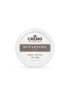 cremo Cremo Premium Barber Grade Hair Styling Sculpting Clay, High Hold, Matte Finish, 4 Oz  - Image 1