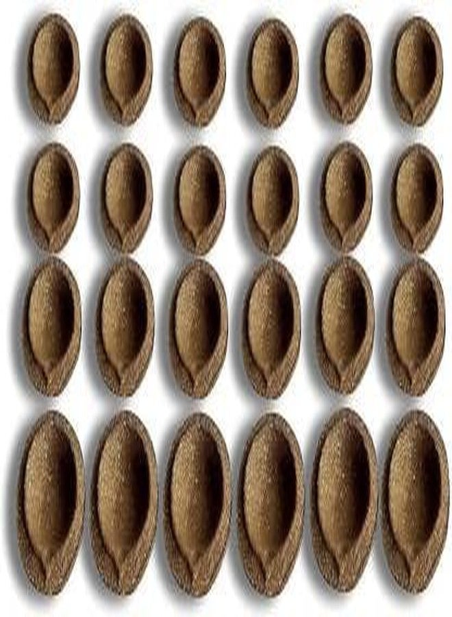 suvasane Natural Panchgavya Cow Dung Diyas_Set (24 Count) Panchagavya Gobar Diya/Vilakku/Deepa for Daily Puja, Festivals - Image 1