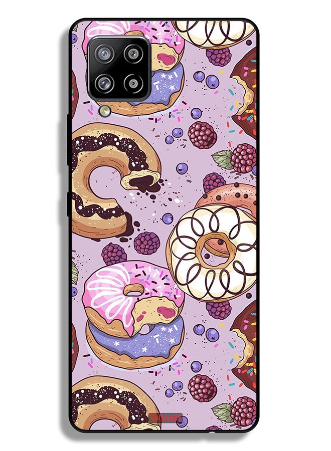 Tolwak Samsung Galaxy A42 5G Protective Case Cover Donuts Art - Image 1
