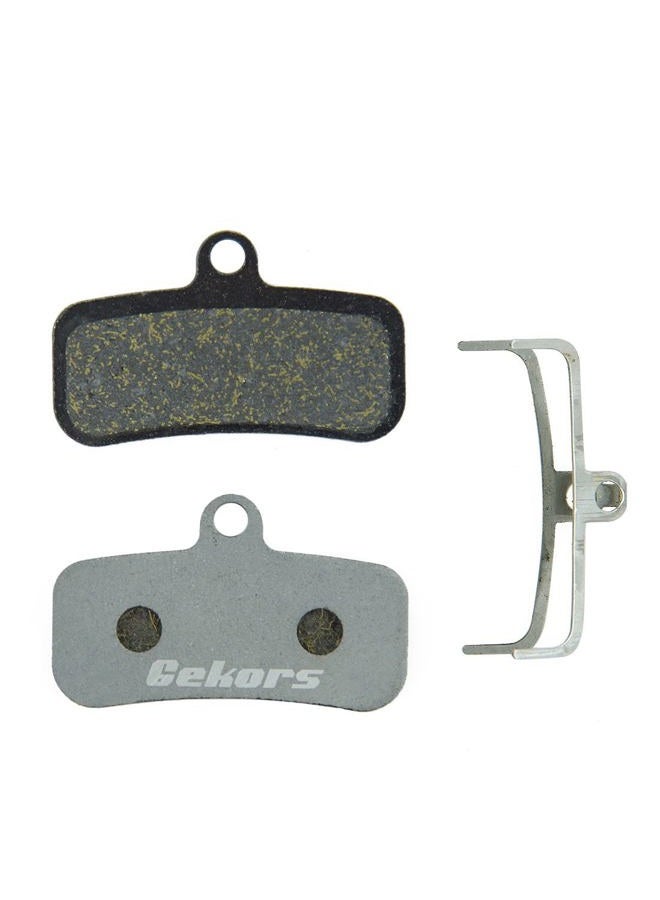Gekors Lightweight Semi-Metallic Bicycle Disc Brake Pads with Aluminum Back for Shimano Saint M810/Zee M640, 1 Pair with a Spring - Image 1