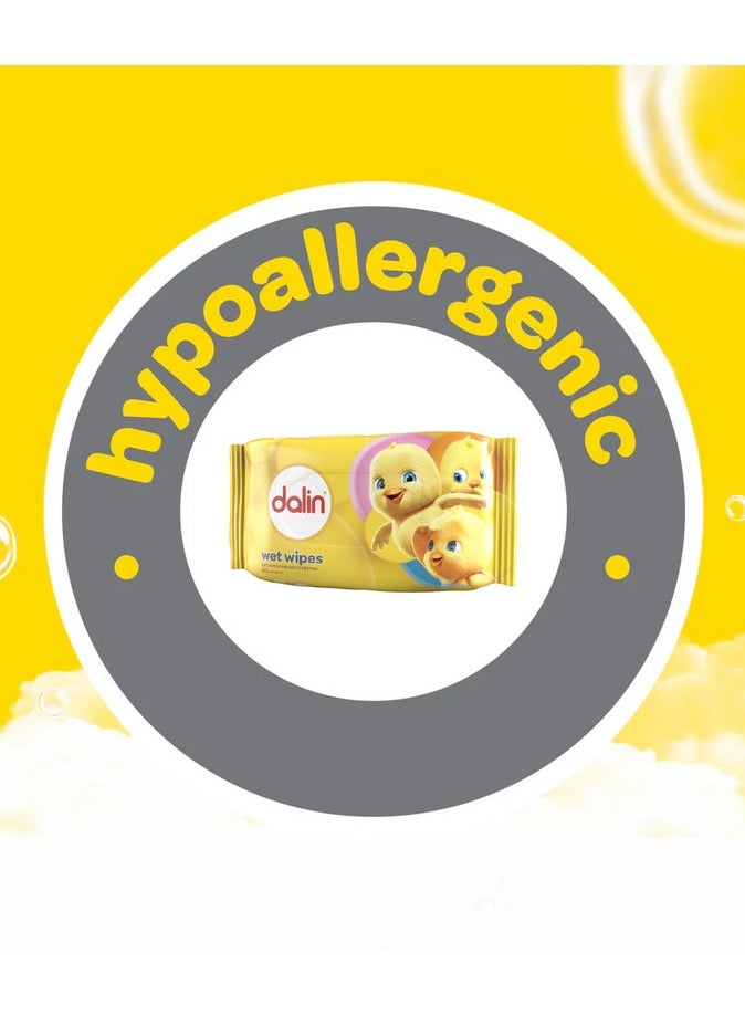 دالين مناديل مبللة من دالين – ٥٦ قطعة – خالية من الكحول، مضادة للحساسية، لطيفة على بشرة الأطفال الحساسة - Image 3