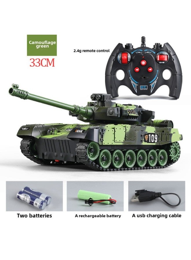 Children's Remote Control 5-way 9-way Crawler Large Tank Model With Light Music USB Package Electric Cross-country Armored Vehicle-Color:NF778YB Five-way Crawler Silver-Specifications:1 Set Of 3.7V Rechargeable Batteries - Image 4