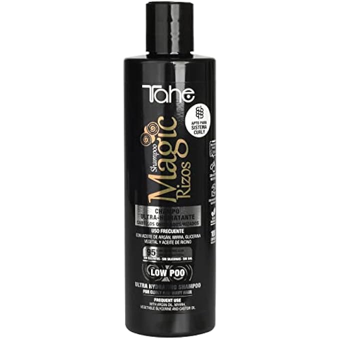 Tahe MAGIC RIZOS ULTRA MOISTURISING LOW POO SHAMPOO FOR CURLY OR WAVY HAIR (300ML) - Image 1