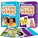 QUOKKA 104 Action Verbs Flash Cards for Speech Therapy Materials ESL Teaching Educational Vocabulary Builder with Realistic Images for Kids Adults Picture Cards for Speech and Cognitive Learning - Image 2