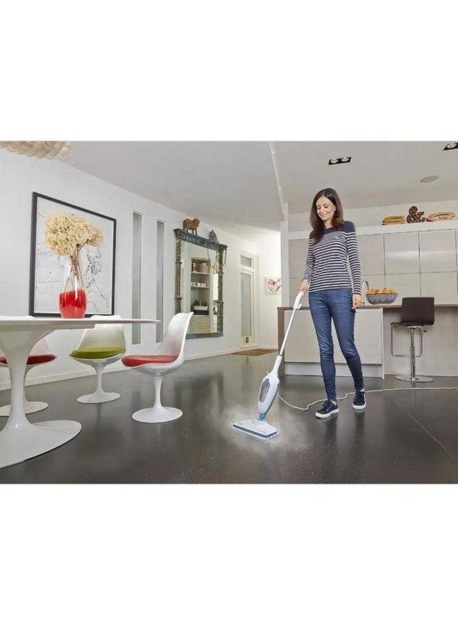 BLACK+DECKER Steam Mop 10-in-1 – 1300W – 10 Accessories – Steam Cleaning & Sanitizing – White – FSMH13E10-B5 - Image 3