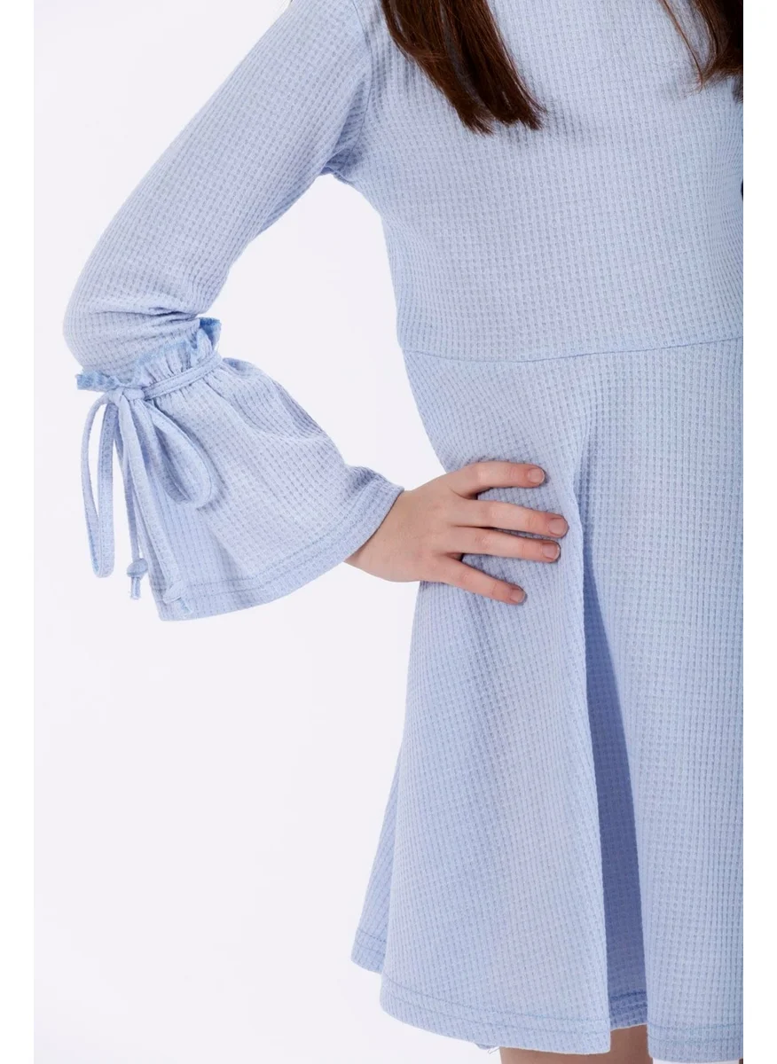 Zepkids Girl Blue Long Sleeve Dress
